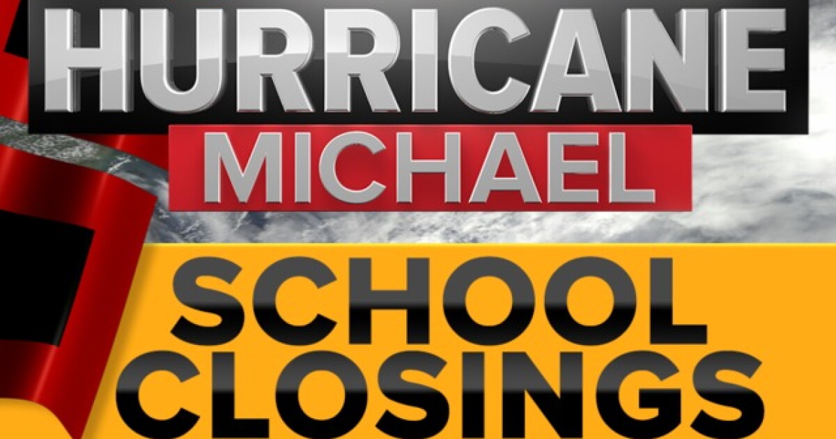 School closings due to Hurricane Michael